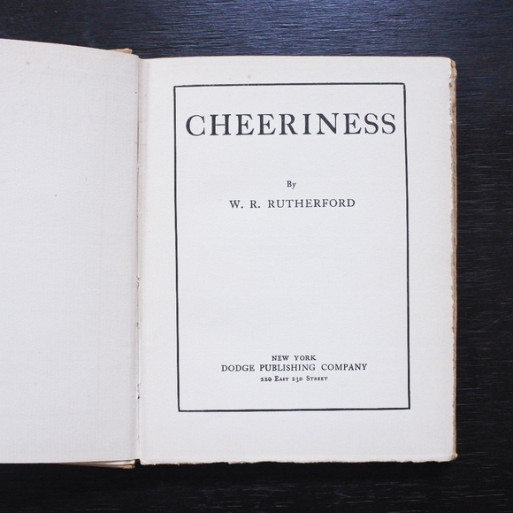Antique 1906 Cheeriness by W. R. Rutherford - Picture 2 of 8